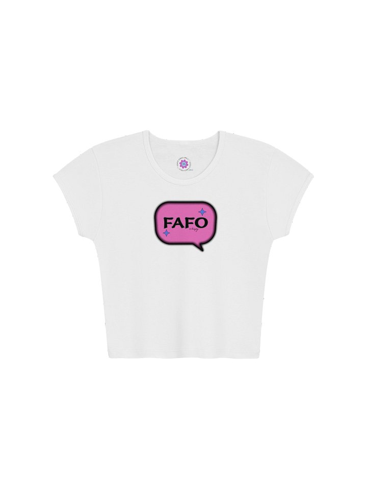 FAFO Baby Rib Crop Top product image (1)