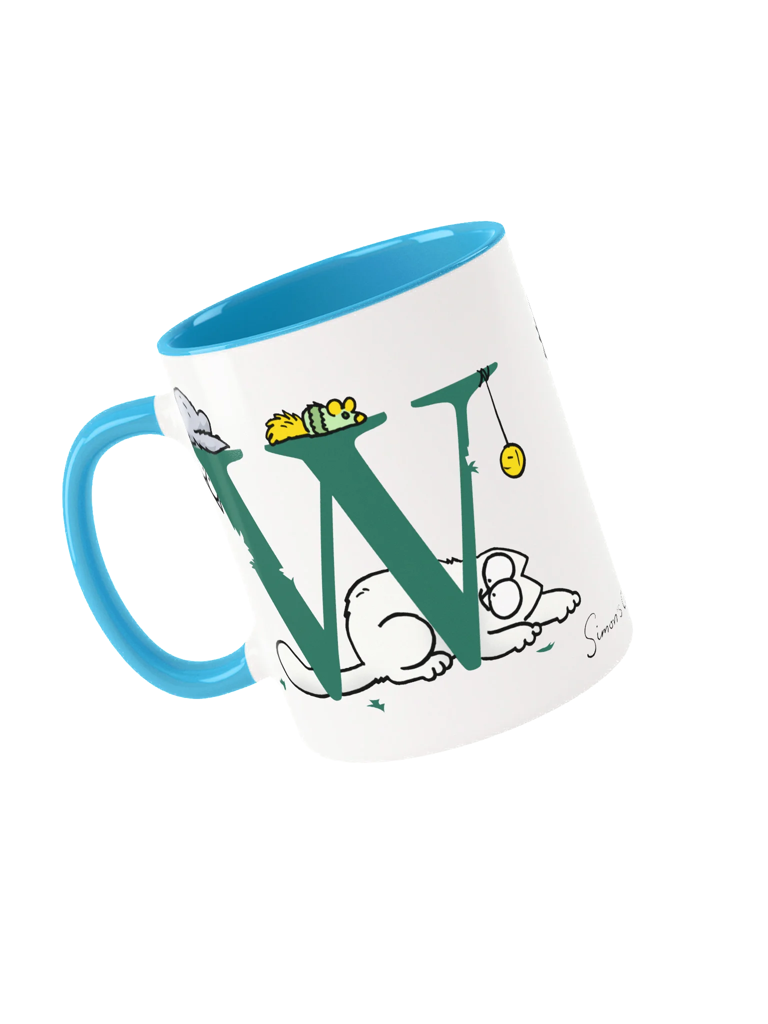 Cat Monogram Mug - W product image (3)
