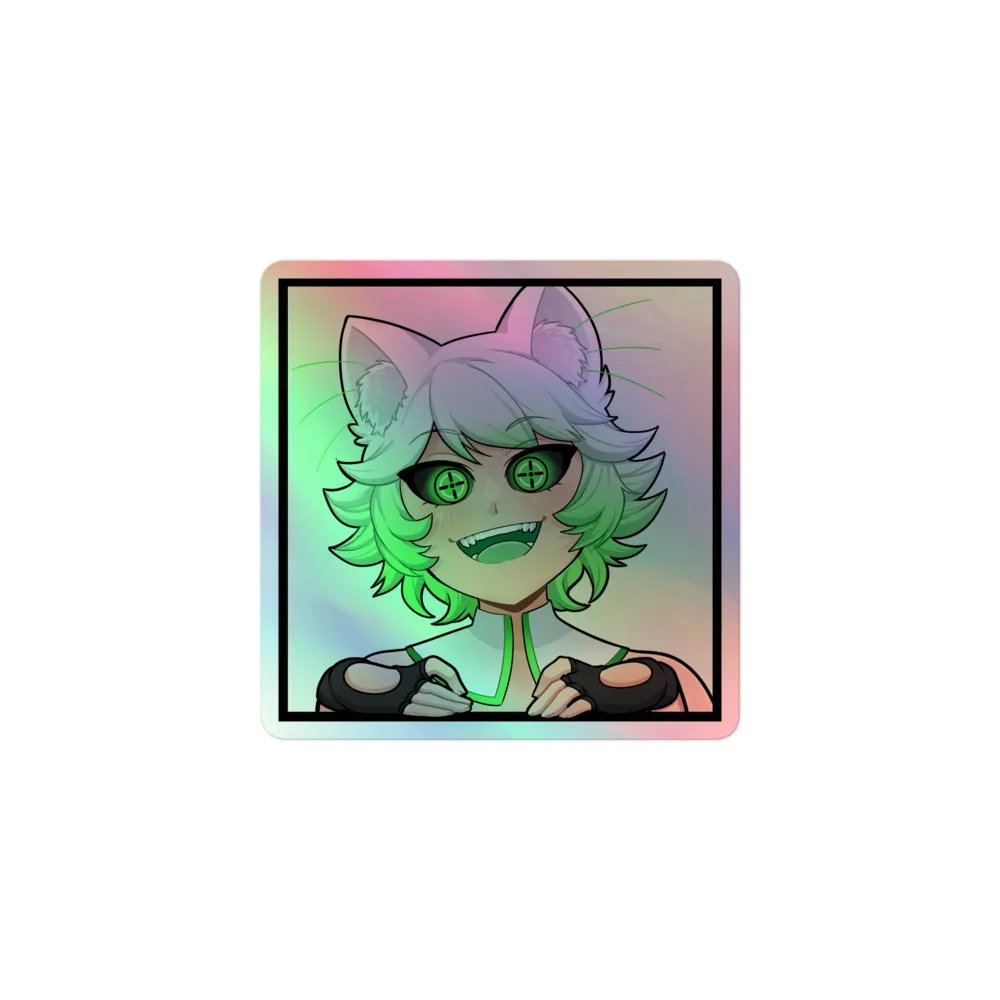 Happy Cat (Holographic Sticker) product image (1)