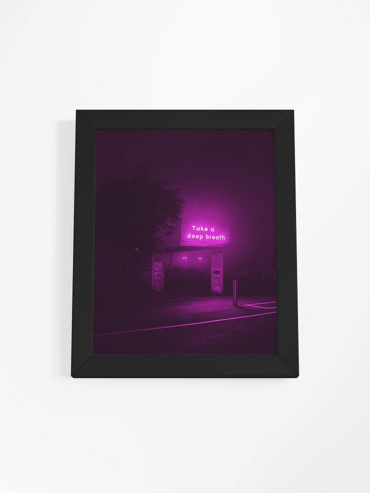 "Take a deep breath" Framed Poster product image (1)