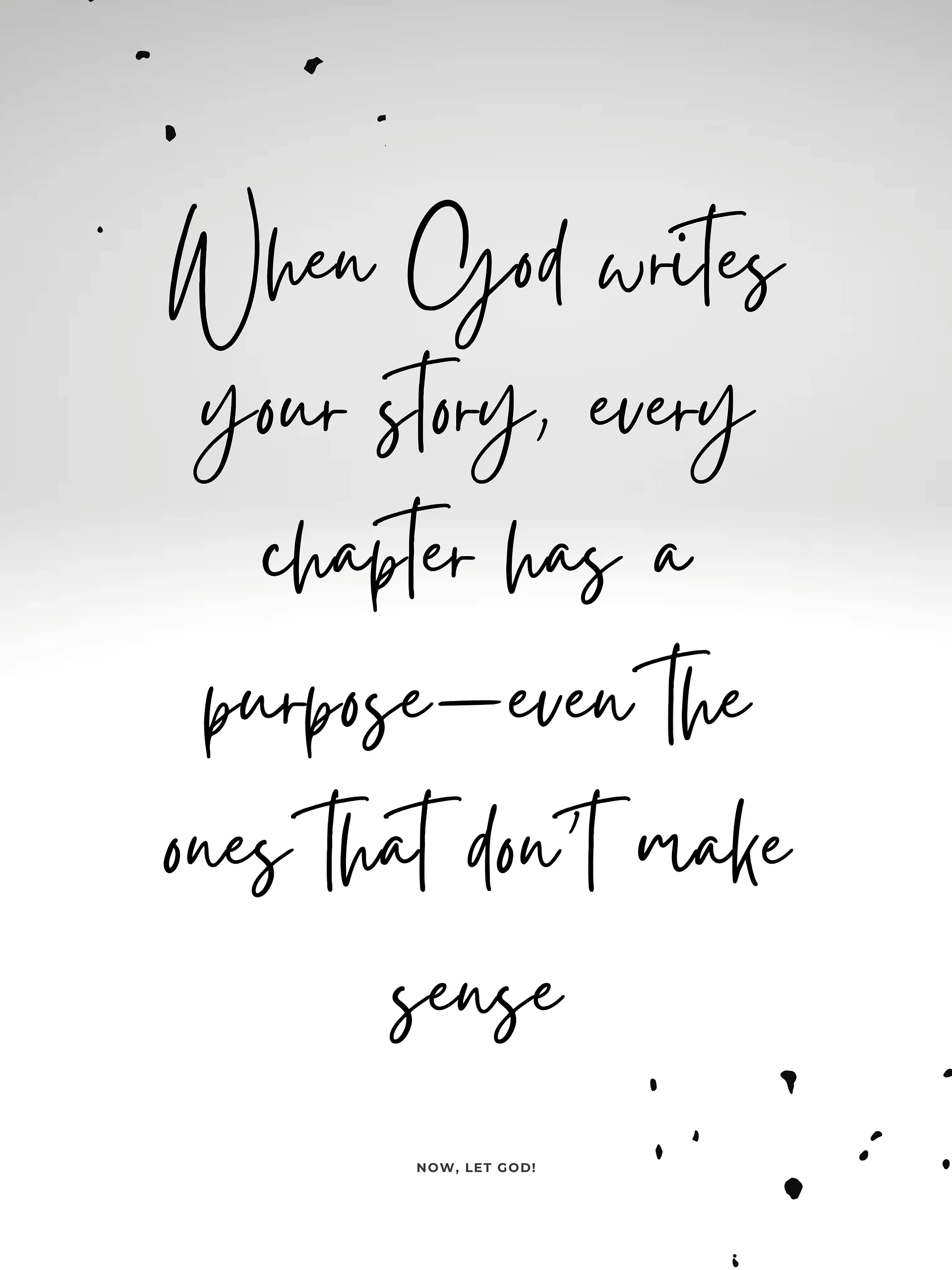 When God writes your story — Digital Print product image (1)