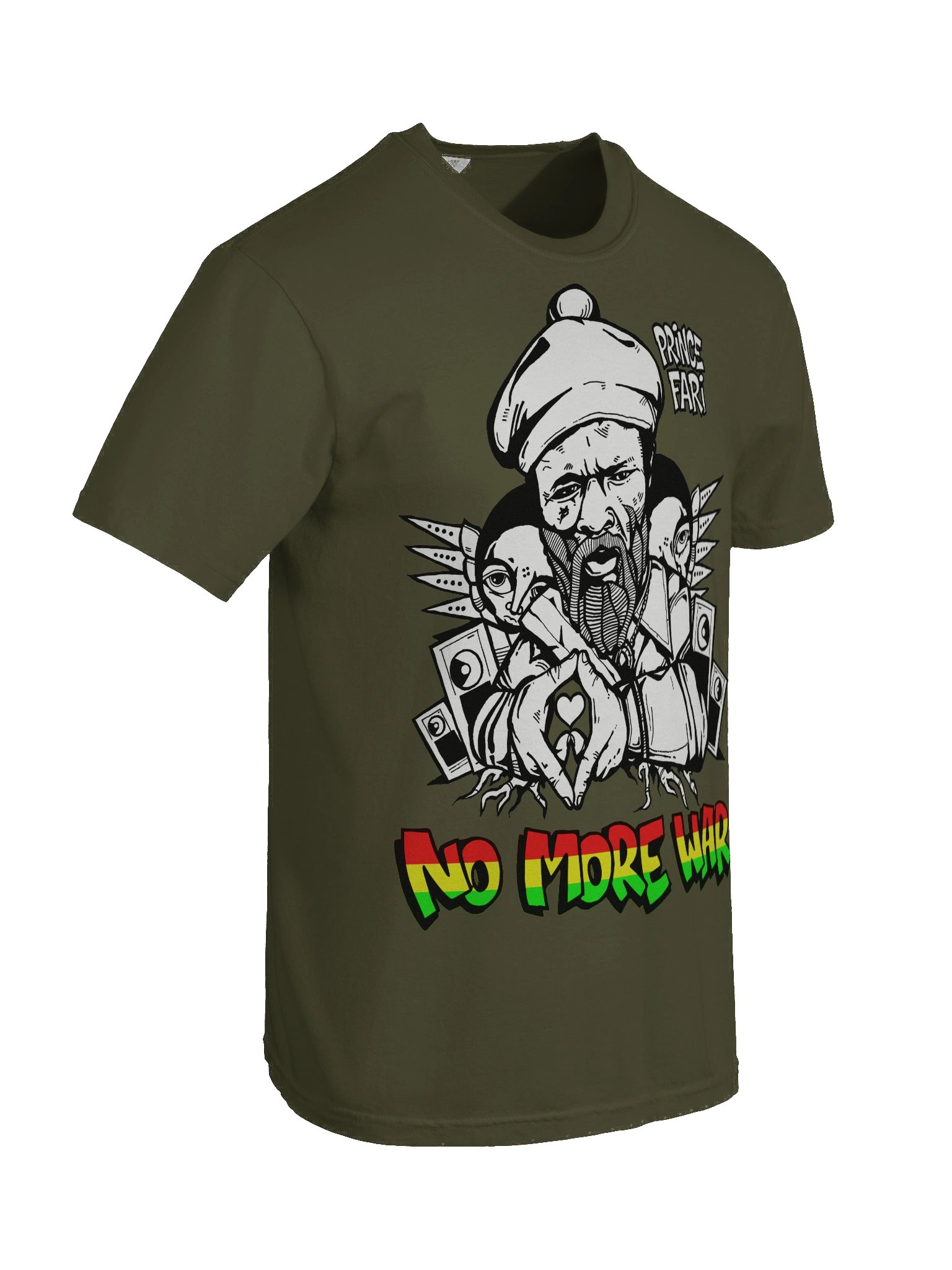 Prince Far I T-Shirt by RasTerms37 (Green / Red Gold Green / Premium) product image (5)