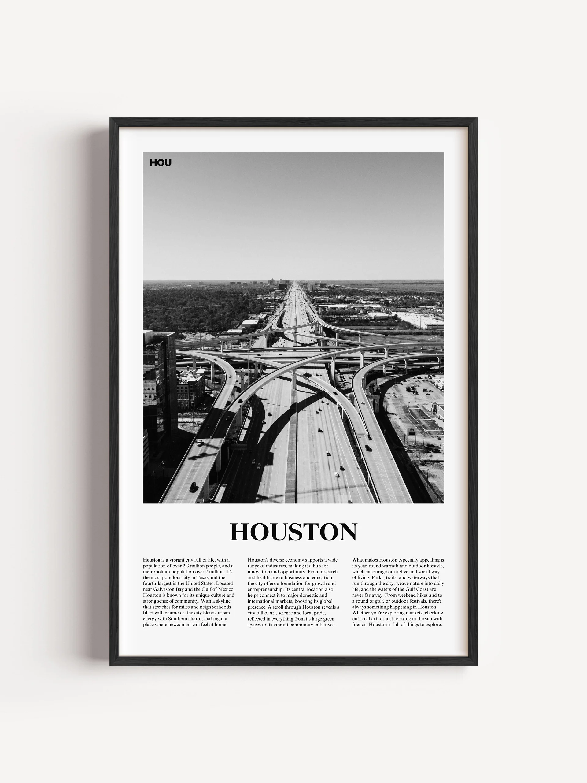 Houston 02 Newspaper Poster product image (1)
