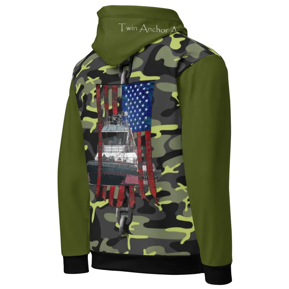 AF - Barge Bridal Chain & Athena (Green & Camouflage) – Performance Marine Wear | Twin Anchor Apparel North Current Line product image (9)