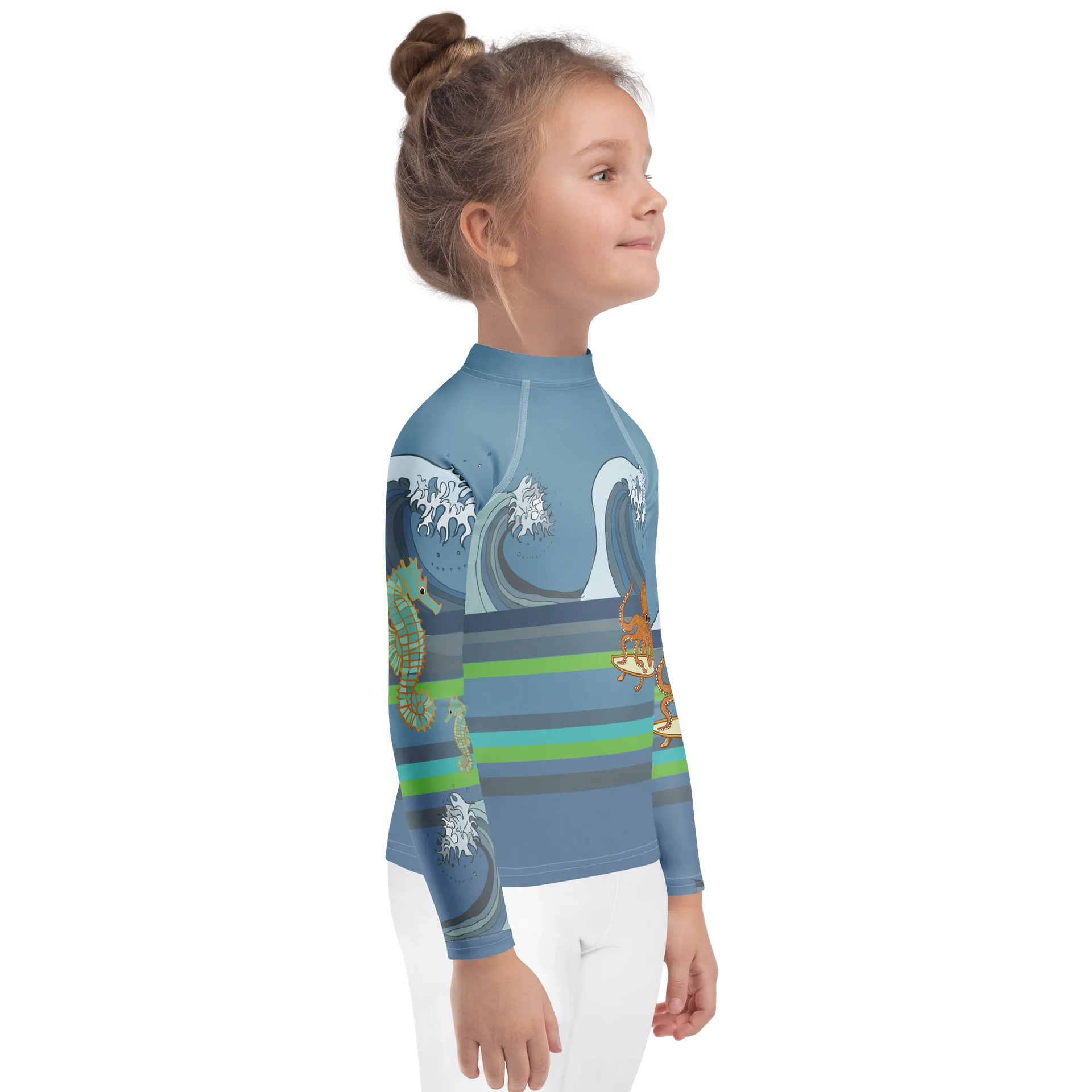 Octopus Wave Kids Rash Guard product image (4)