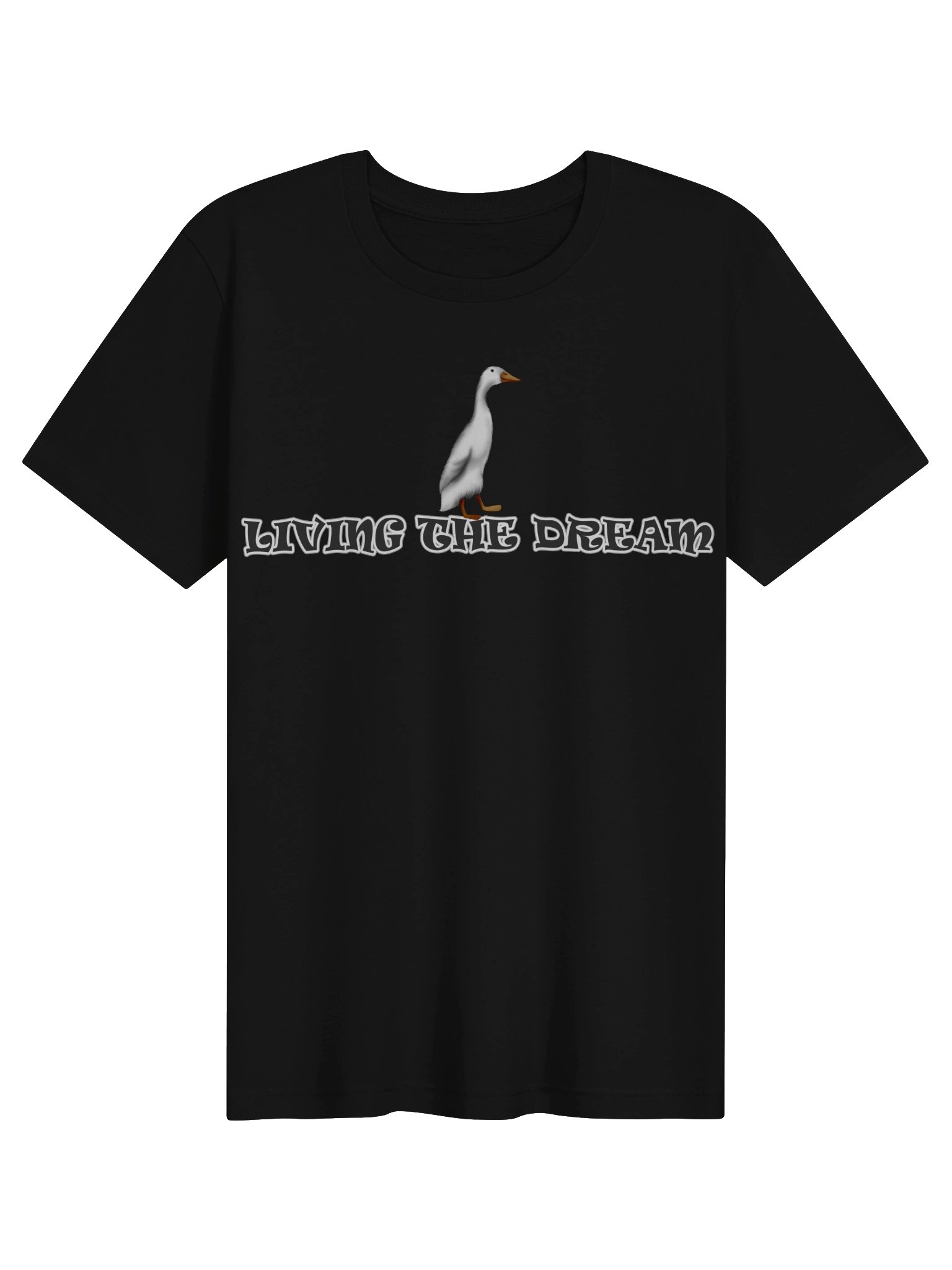 Duck "LIVING THE DREAM" T-Shirt. Women's Bella+Canvas Supersoft T-Shirt product image (1)