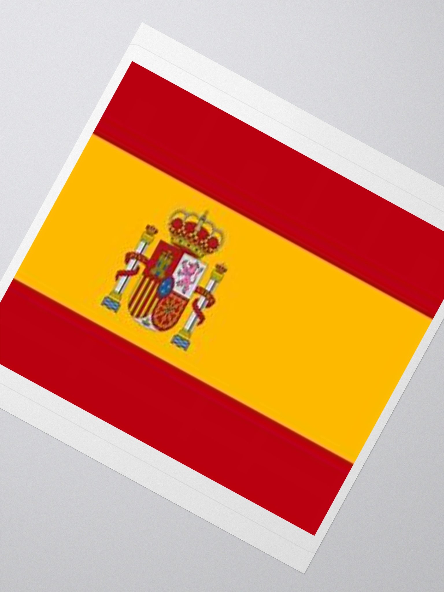 Exclusive Spain Flag Kiss-Cut Stickers - High-Quality Vinyl, Multiple Sizes product image (5)