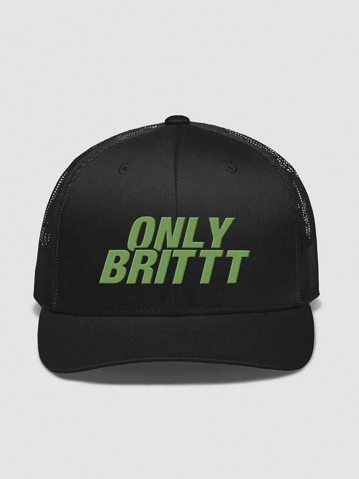 QSHW ONLY BRITTT EMBROIDERED LOGO RETRO TRUCKER HAT product image (1)