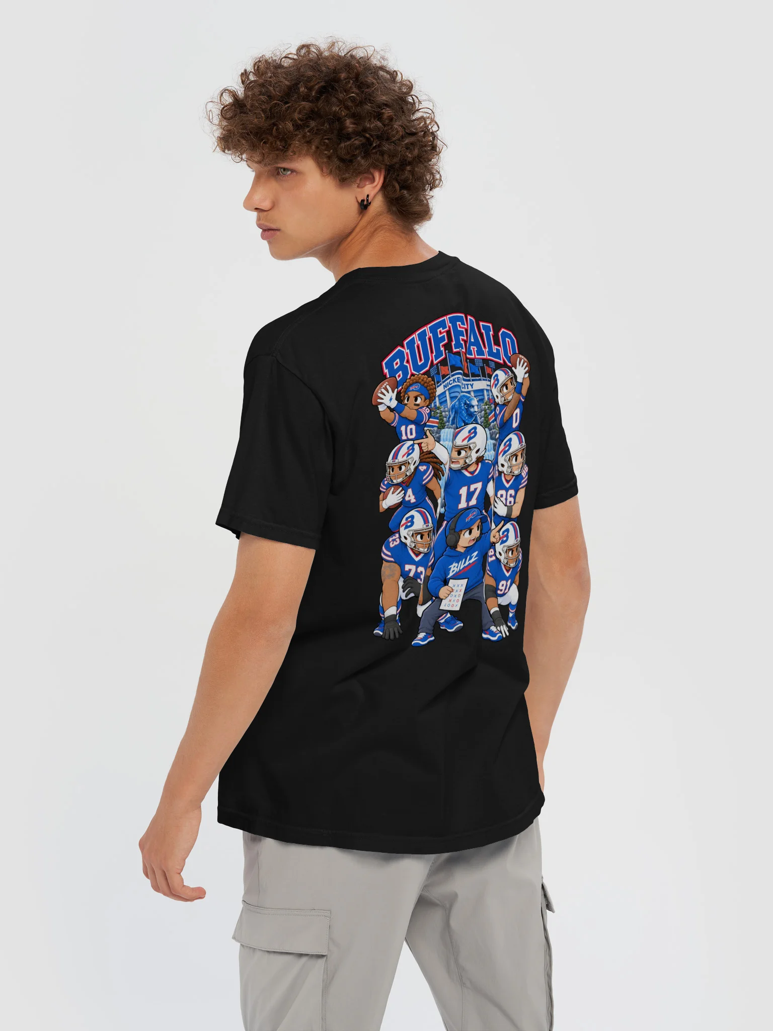 Buffalo Football 2026 Animated Player Back Print T-Shirt product image (6)