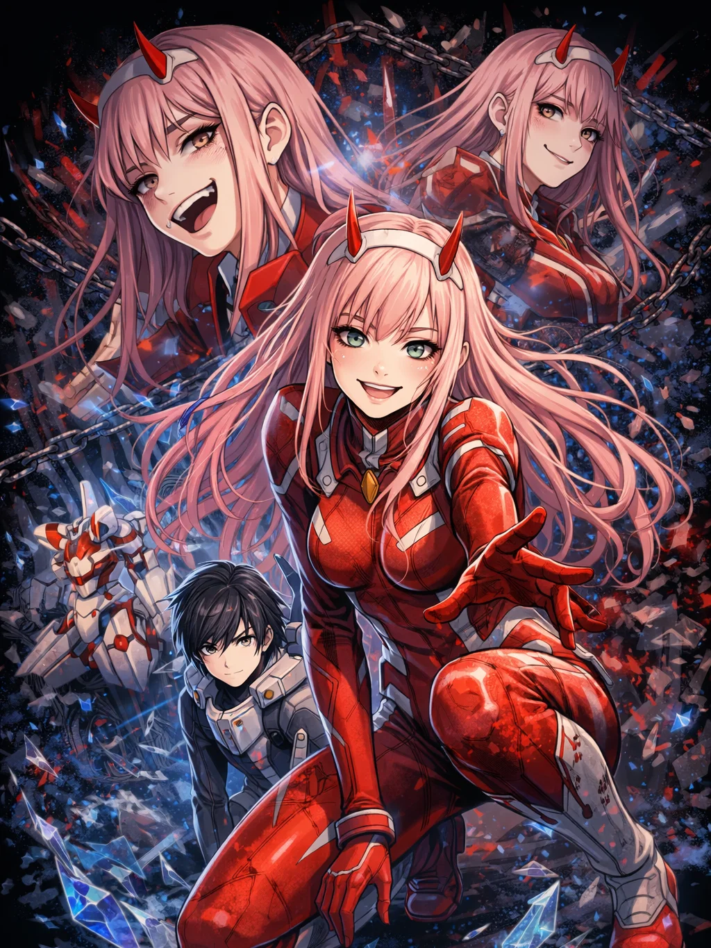Zero Two Metal Print product image (1)