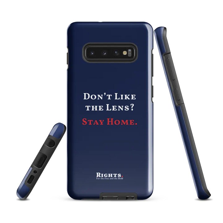 Don't Like the Lens? Stay Home. Samsung® Tough Case in Blue product image (2)