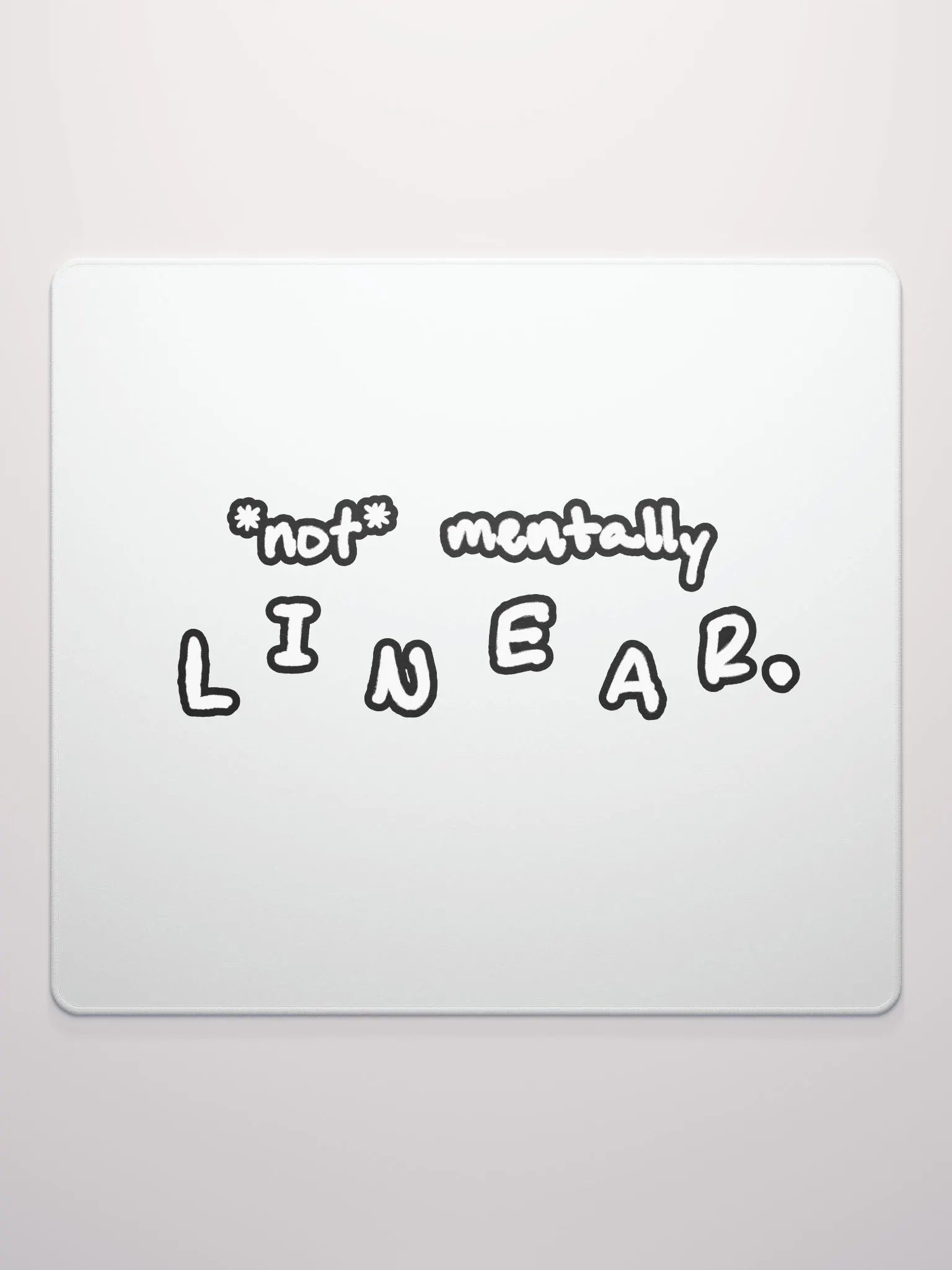 *not* mentally linear (lined design) mouse pad product image (2)