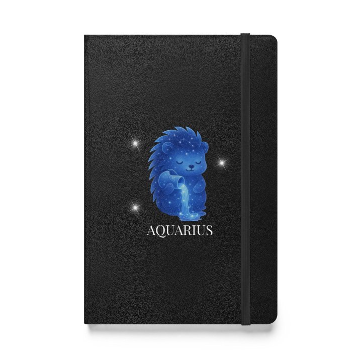Zodiac hedgie Aquarius notebook product image (1)
