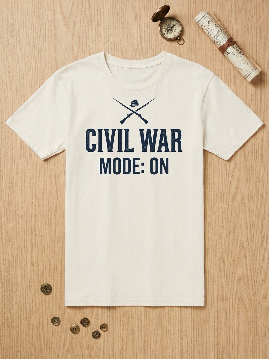 Civil War Mode On T-Shirt – Funny Civil War T-Shirt product image (1)