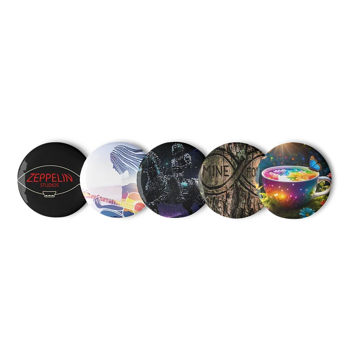 Zeppelin Studios - Set of Pin Buttons - Mixed product image (1)