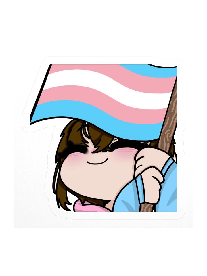 FemeyL0VE Trans Flag Pride Sticker product image (1)