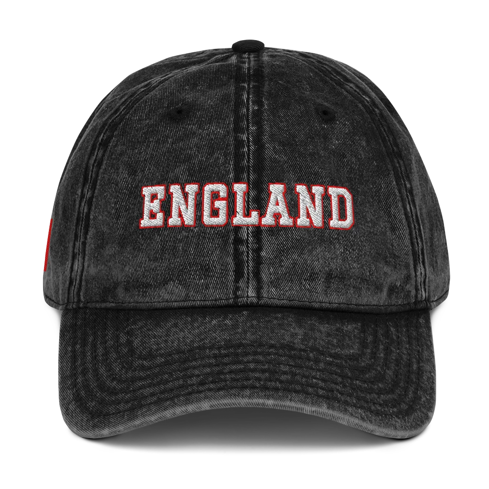 England "Three Lions" Vintage Wash Dad Cap product image (1)