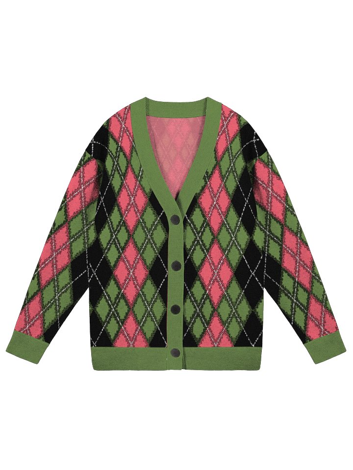 Pink and Green Envy Button-Down Cardigan product image (3)