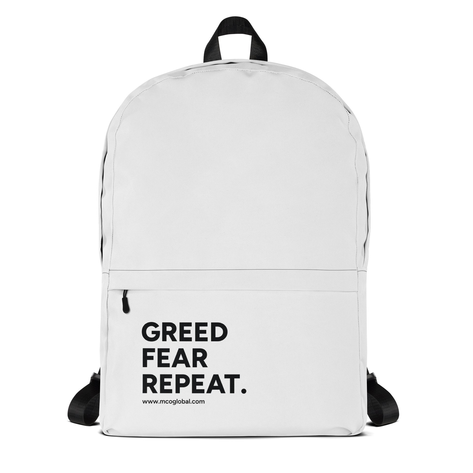 Greed Fear Repeat All-Over Backpack product image (2)