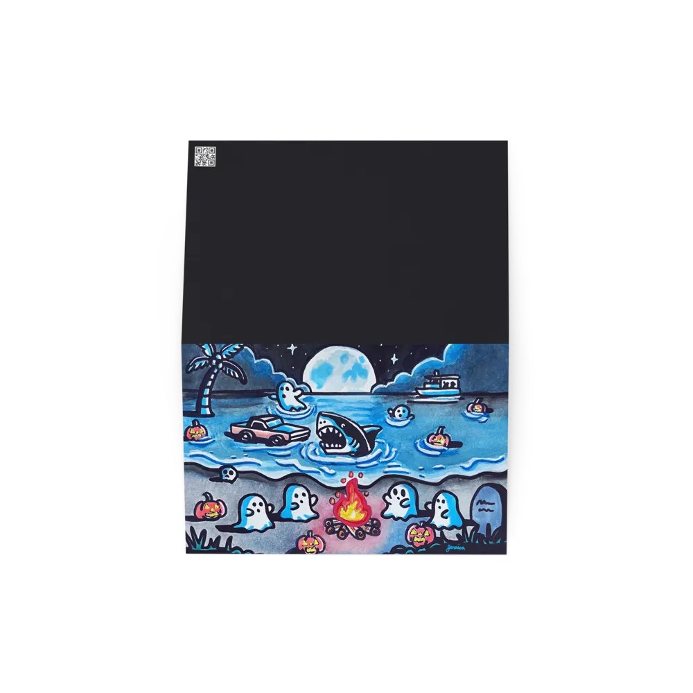 Cozy Seashore Bonfire Greeting Card product image (2)