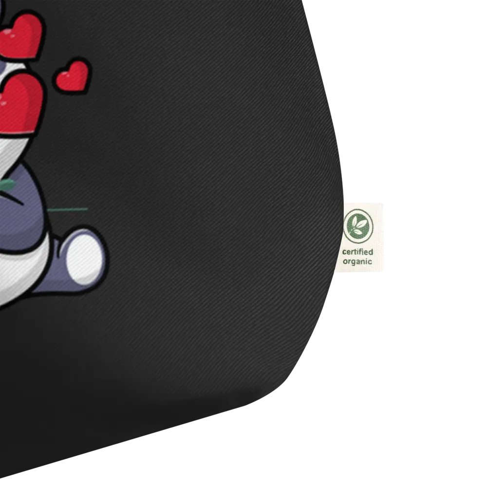 Panda Love Organic Tote Bag product image (2)