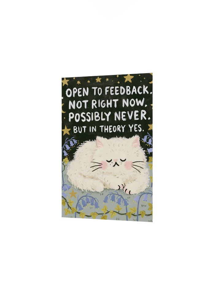 Not Right Now Cat Poster product image (14)