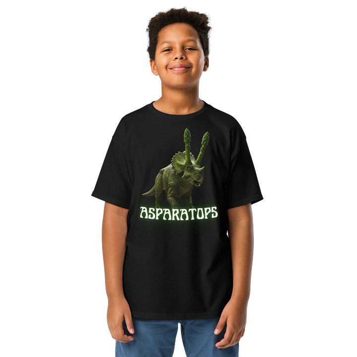 Asparatops - Triceratops and Asparagus Dinosaur Shirt product image (1)