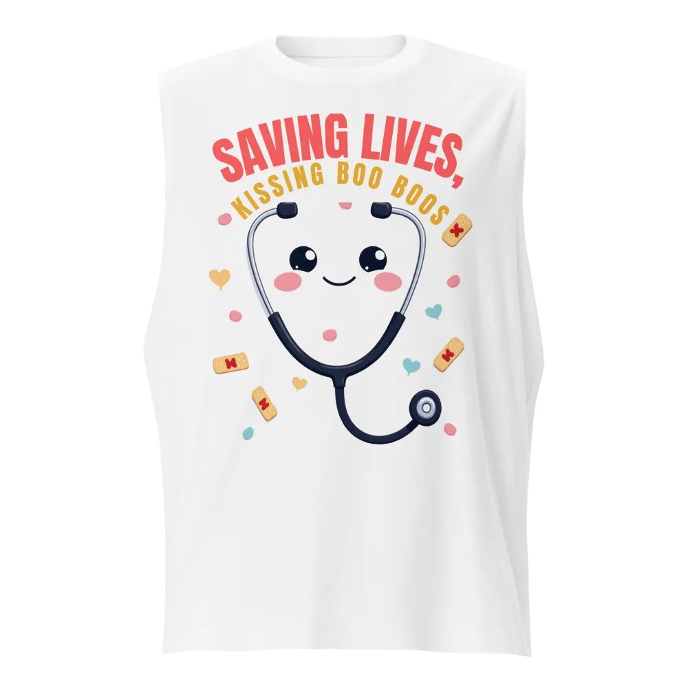 Smiling Stethoscope Muscle Tank product image (5)