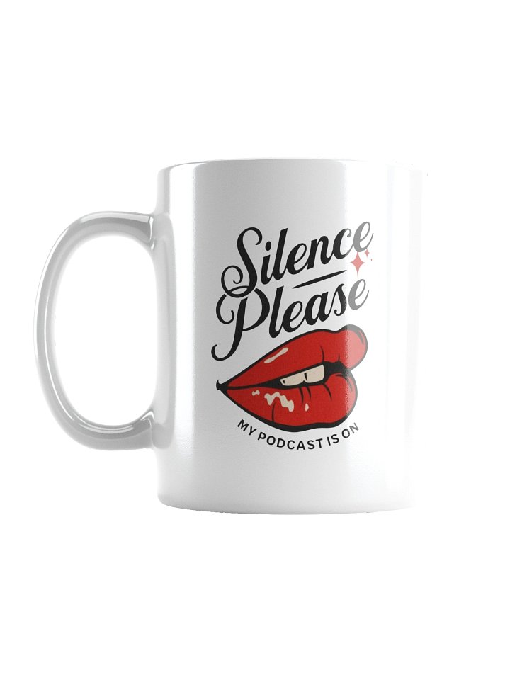 Silence Please Red Lips Mug product image (1)