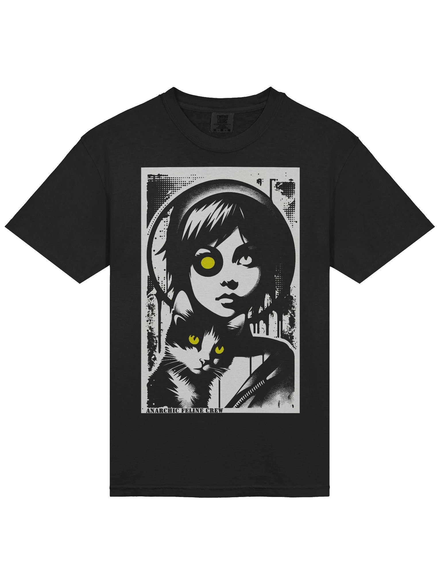Anarchic Feline Crew //Heavyweight Vintage Graphic Tee product image (39)