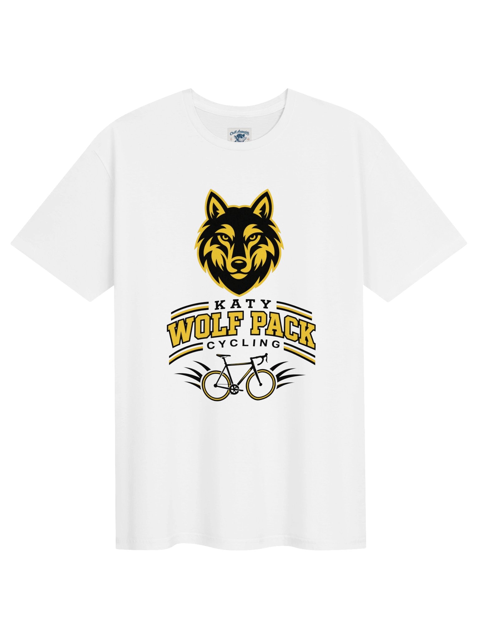 Katy Wolf Pack Cycling Tee (White or Grey) product image (3)