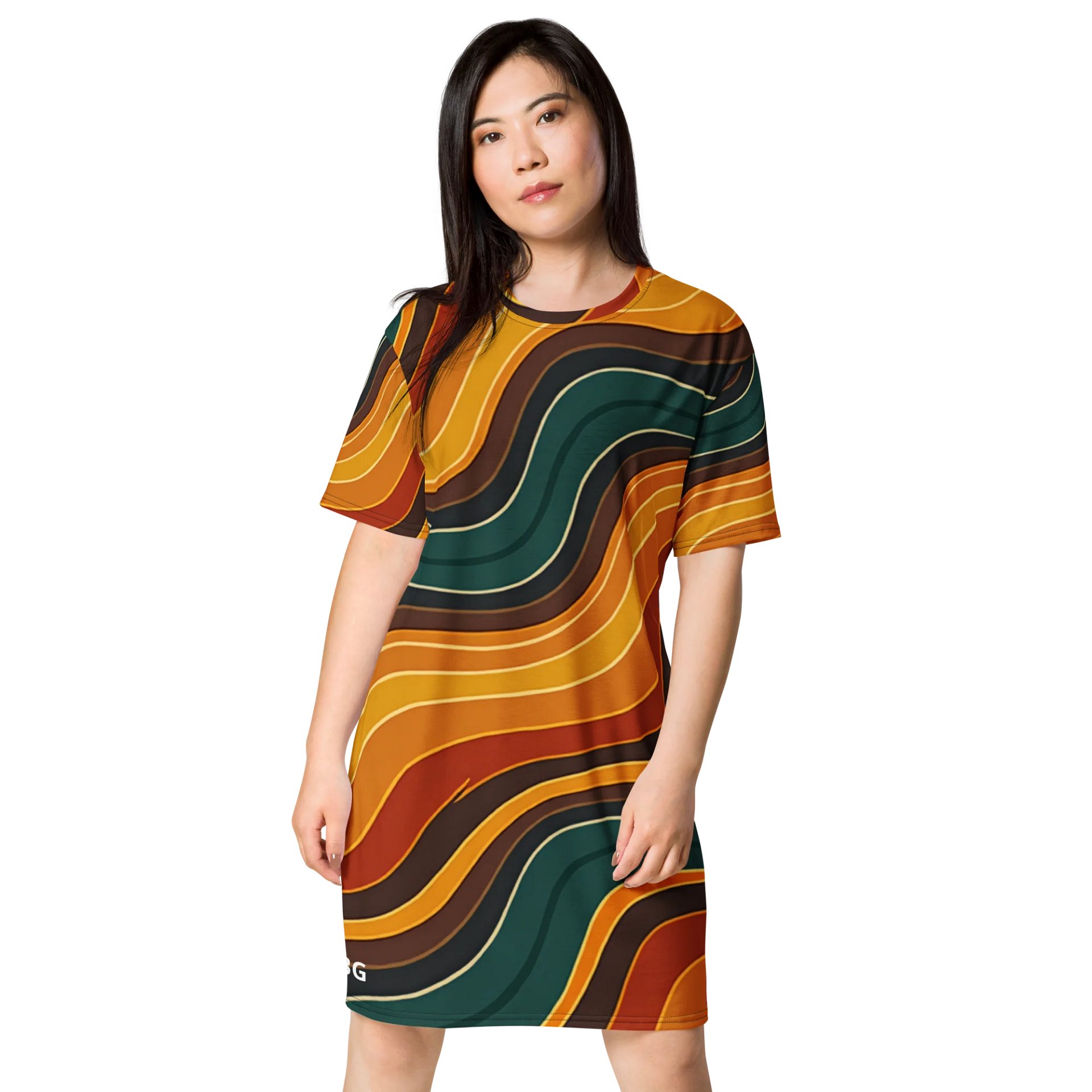 Barry Grady 'Flowing Waves' All-Over Dress product image (1)
