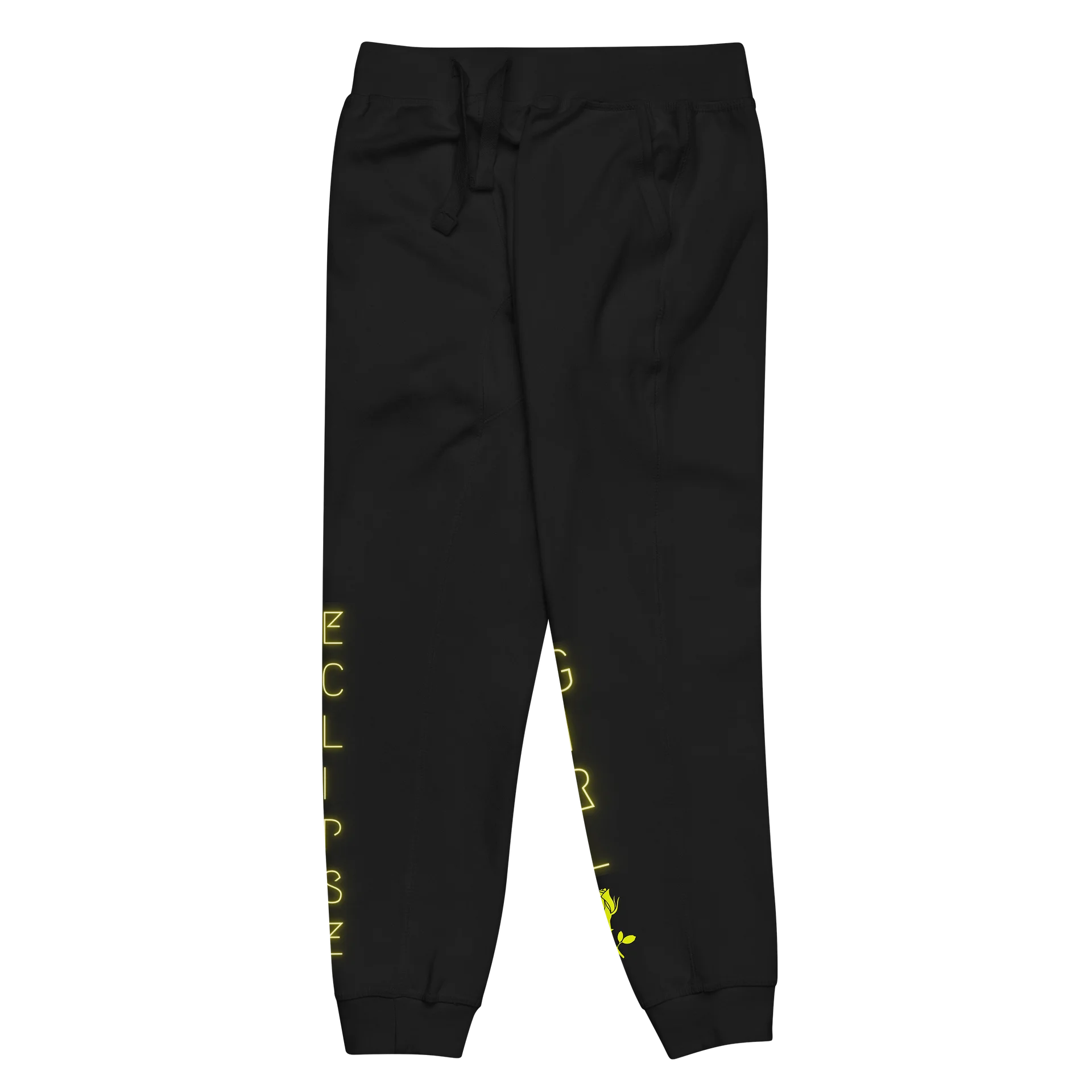 Solar Flare “Eclipse Girl” Women’s Neon Yellow Luxury Joggers product image (3)