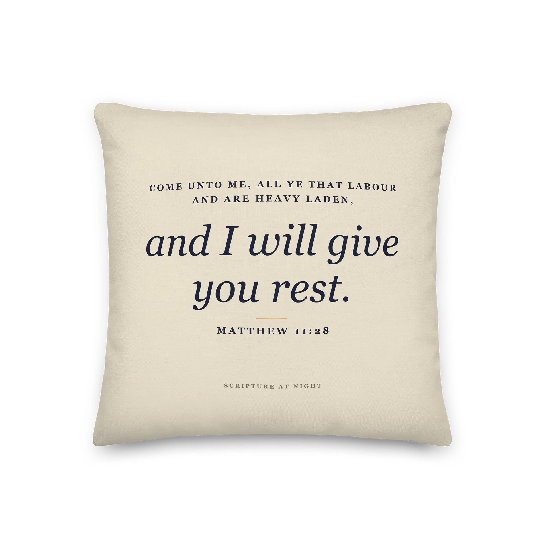 Come Unto Me Pillow — Matthew 11:28 product image (1)