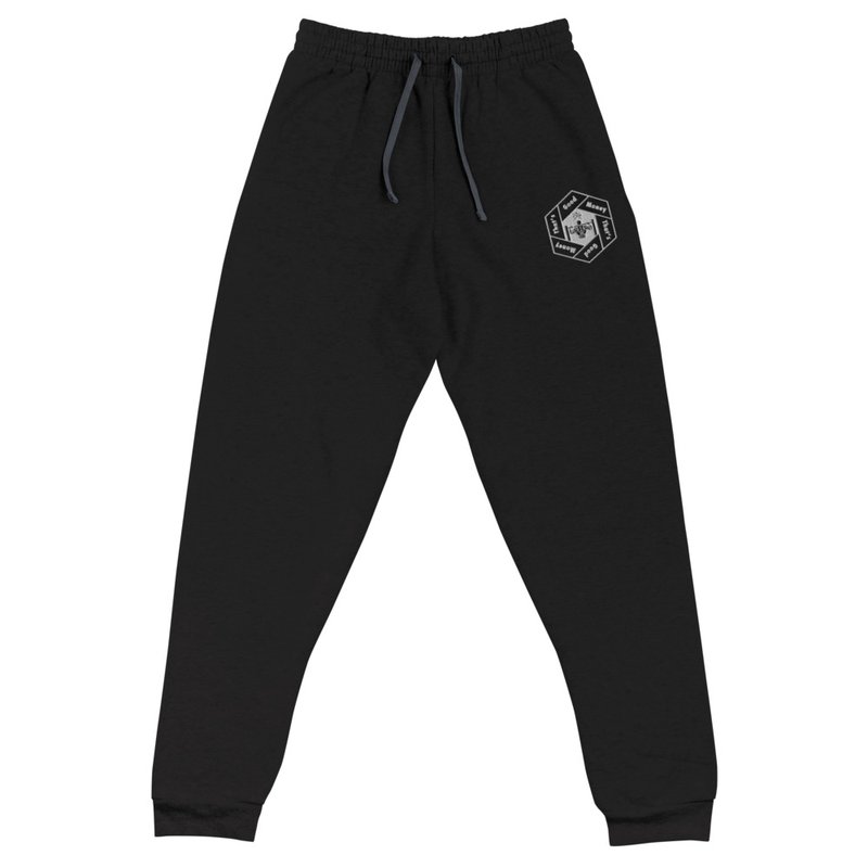 That's Good Money Embroidered Joggers - Black product image (2)