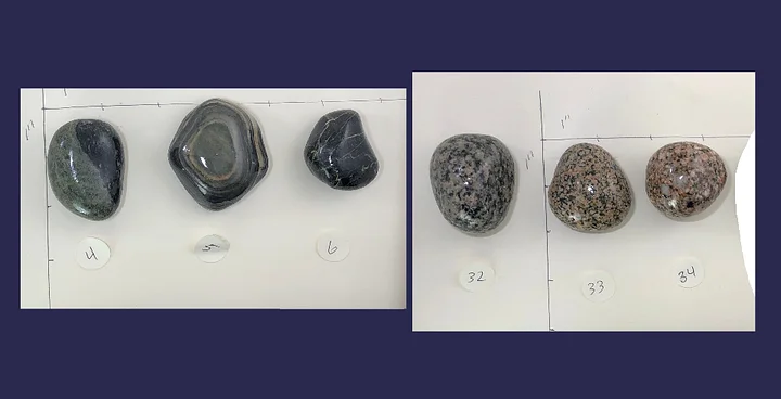 Lake Superior rock cabinet knobs blacks,greys,white,beige product image (1)
