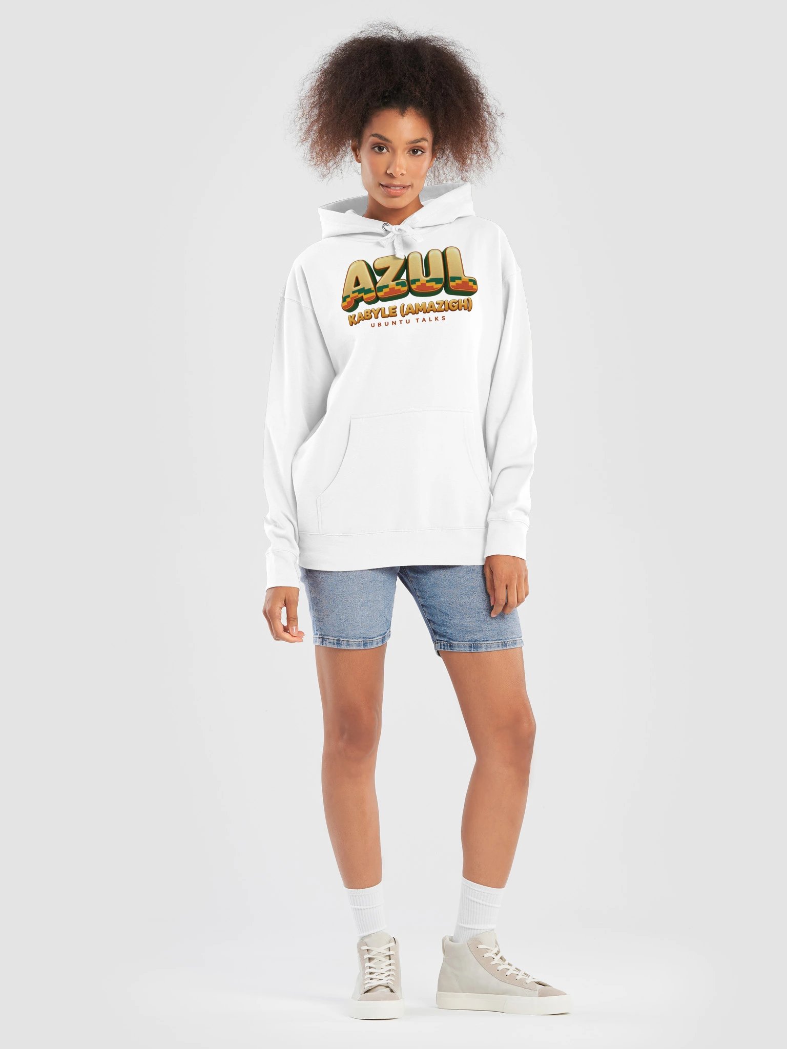 Ubuntu Talks Heritage — AZUL | Kabyle (Amazigh) Premium Hoodie product image (13)