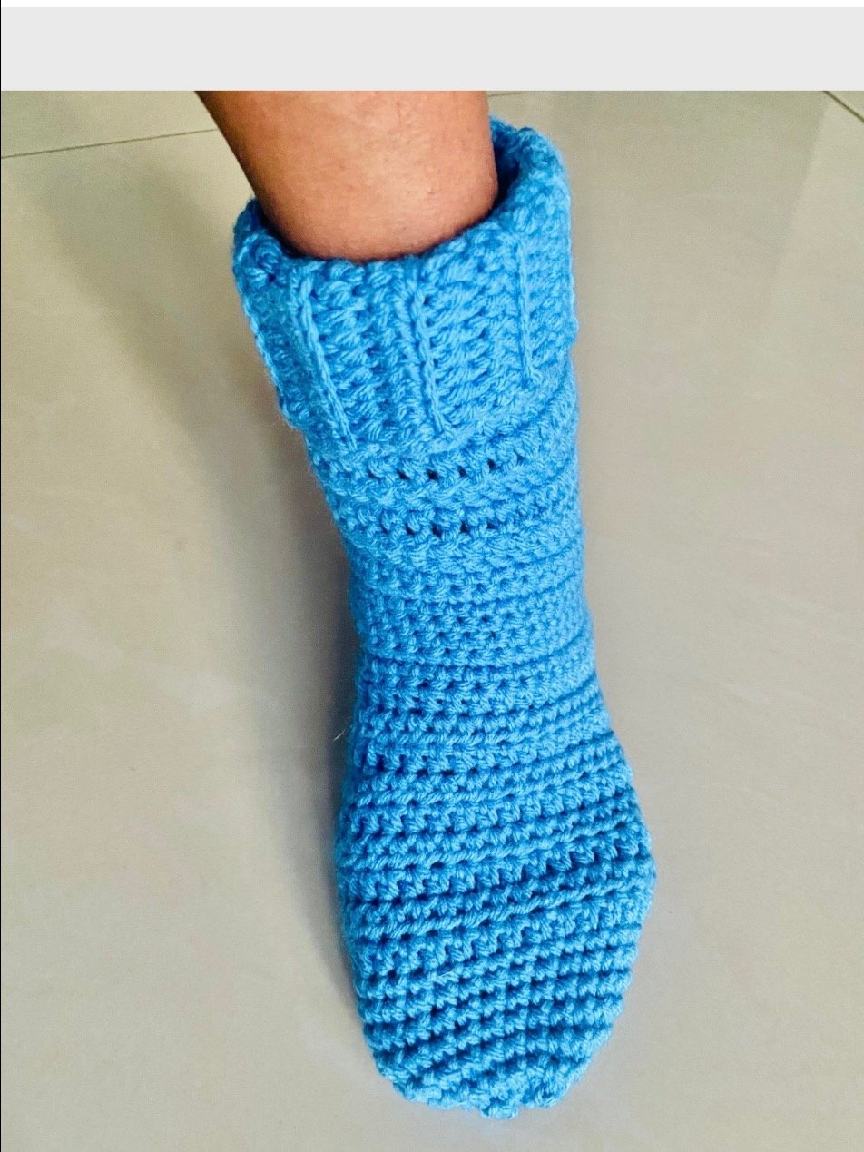 Crochet basic slipper socks Written Pattern product image (2)