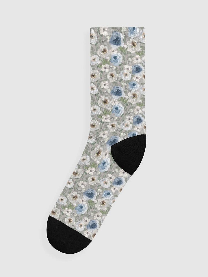 Grey Roses Socks product image (1)