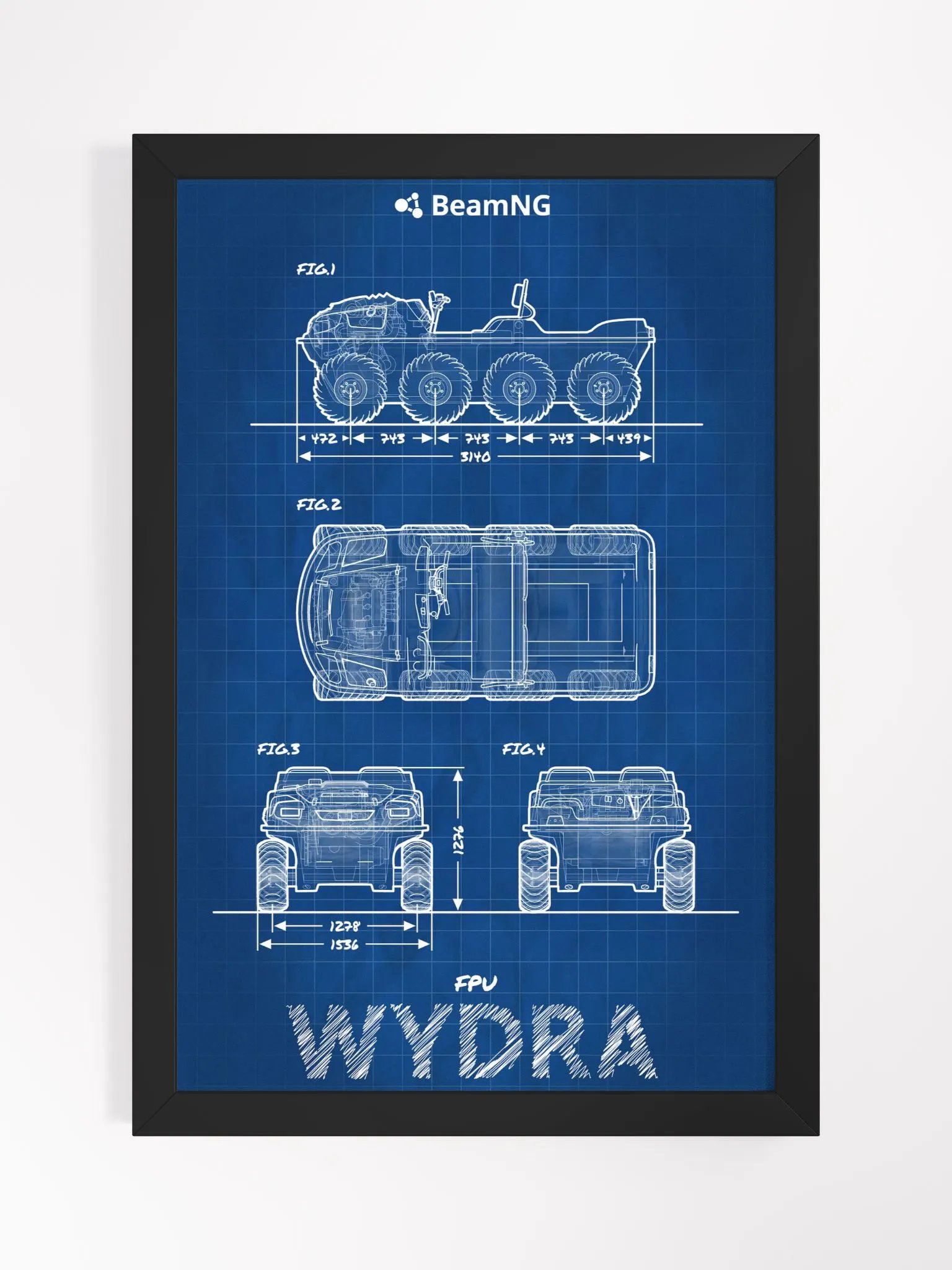 Framed Poster: FPU Wydra Blueprint product image (1)