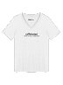 "Caffeinated and Overly Confident" Women's V-Neck in White