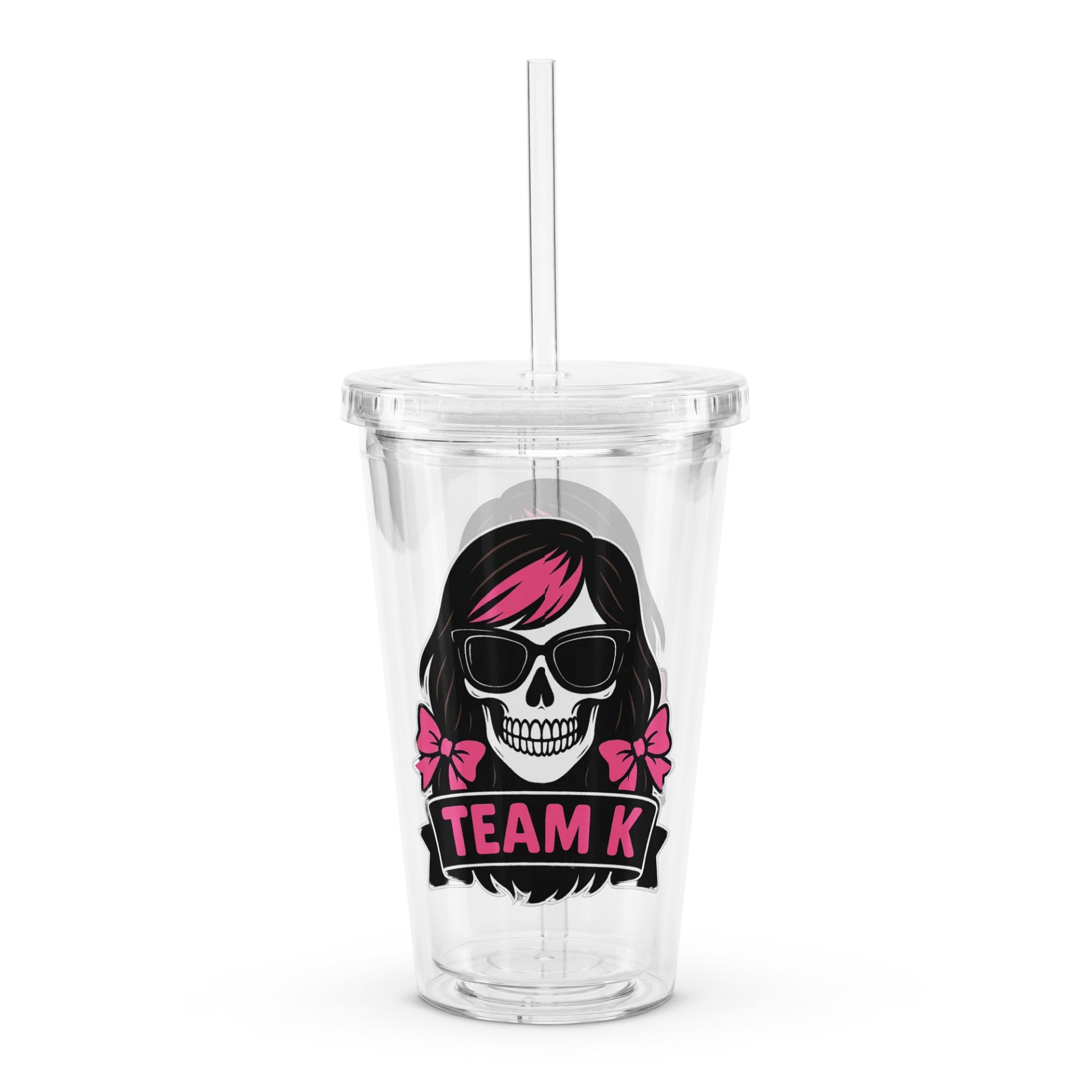 TEAM K (V-6) Clear Plastic Tumbler product image (2)