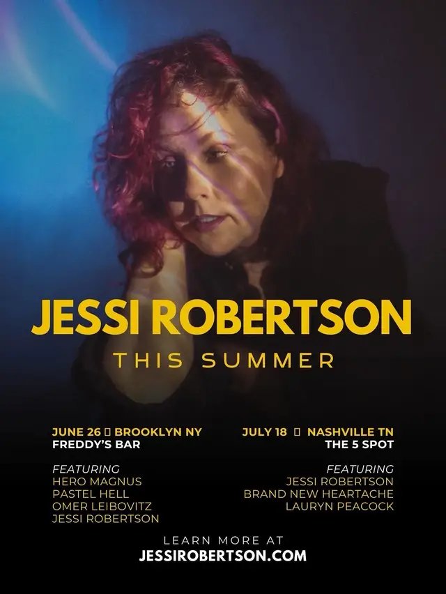 I am so excited for some summer shows in the north and south!  First up I’m headed to Brooklyn, NY and on Friday, June 26 and I’ll be playing at Freddy’s bar with some old and new friends! Music starts at 8 PM. Come hang with us in South Slope! And please repost or share with any Brooklyn friends who might wanna come out! Featuring Hero Magnus, Pastel Hell, and Omer Leibovitz! Next up, I’ll be headed back to Nashville, TN for a full band show at The 5 Spot with Brand New Heartache and Lauryn Peacock. Come on out and help us make some noise on July 18 at 6 PM sharp!  These will be my only shows this summer as I continue to work on my EP, Borderlands, so I’d be so grateful to see your gorgeous faces!  📷 Anna Haas 🪮💄 Bennett Jason  📍The Madnest  ##IndieElectronic##LiveMusic##OnStage