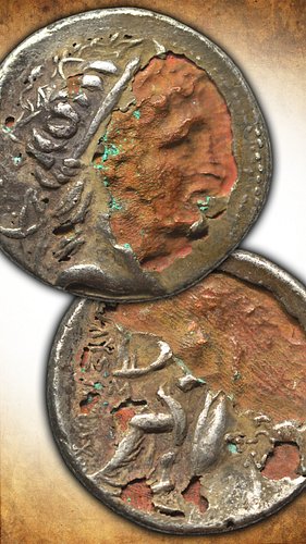 Fake? Yes. But not a modern fake. This is an ancient counterfeit, made to trick others into thinking it was a coin made out o...