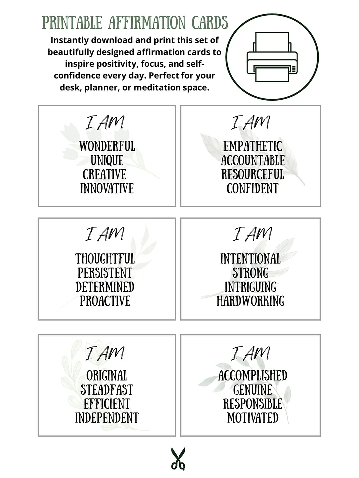 68 Affirmation Cards (+16 Bonus Write-In Cards) for Daily Life Alignment product image (2)