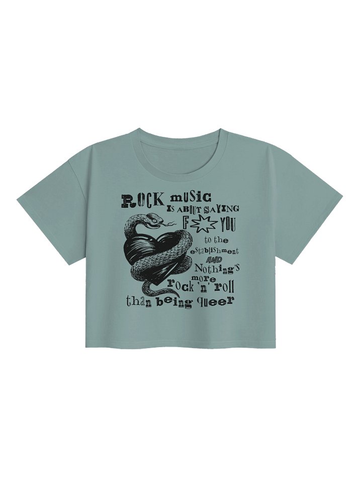 Rock Music is Queer [Crop Top} product image (4)