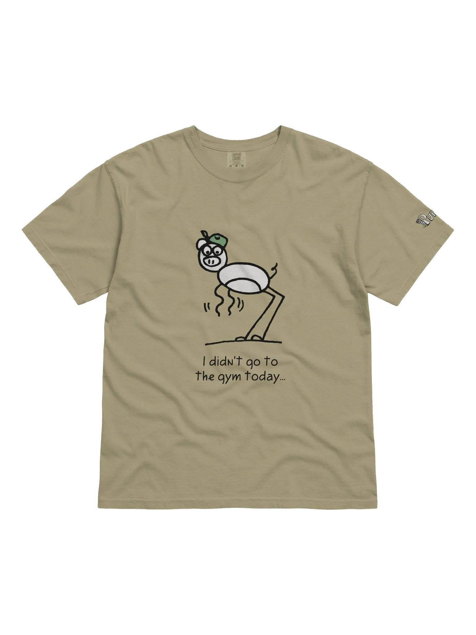 'I didn't go to the gym today' Pupsies! Heavyweight T-Shirt product image (9)