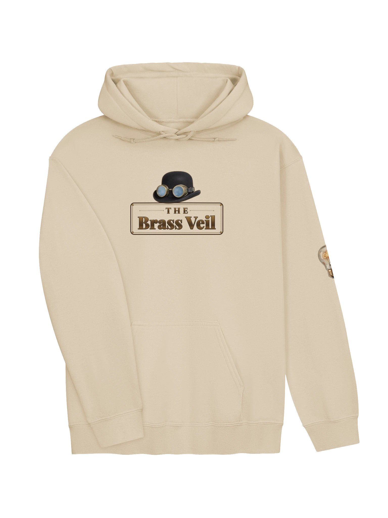 The Brass Veil — Hoodie (Sand) product image (3)