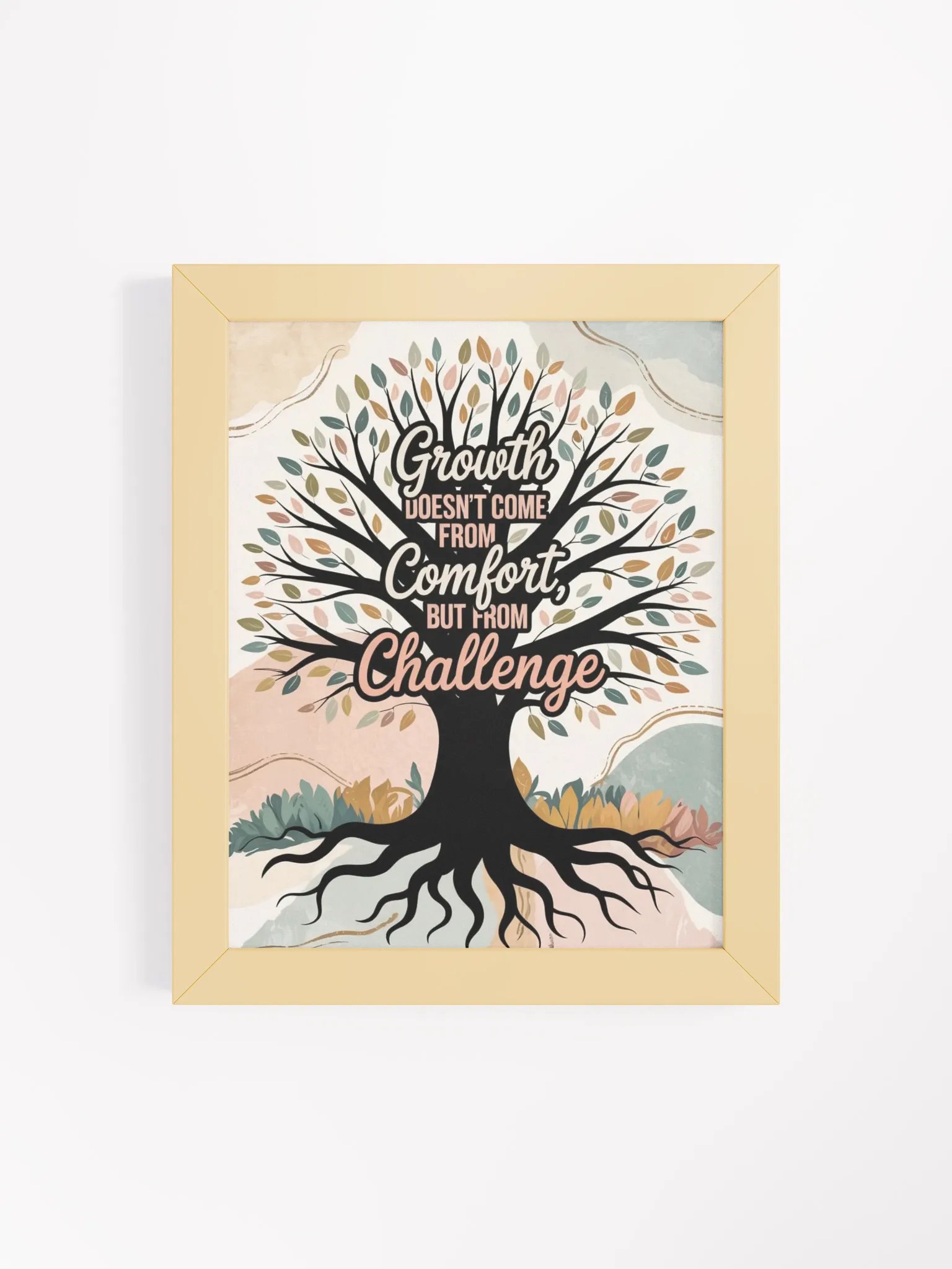 Challenging Growth Framed Poster product image (118)