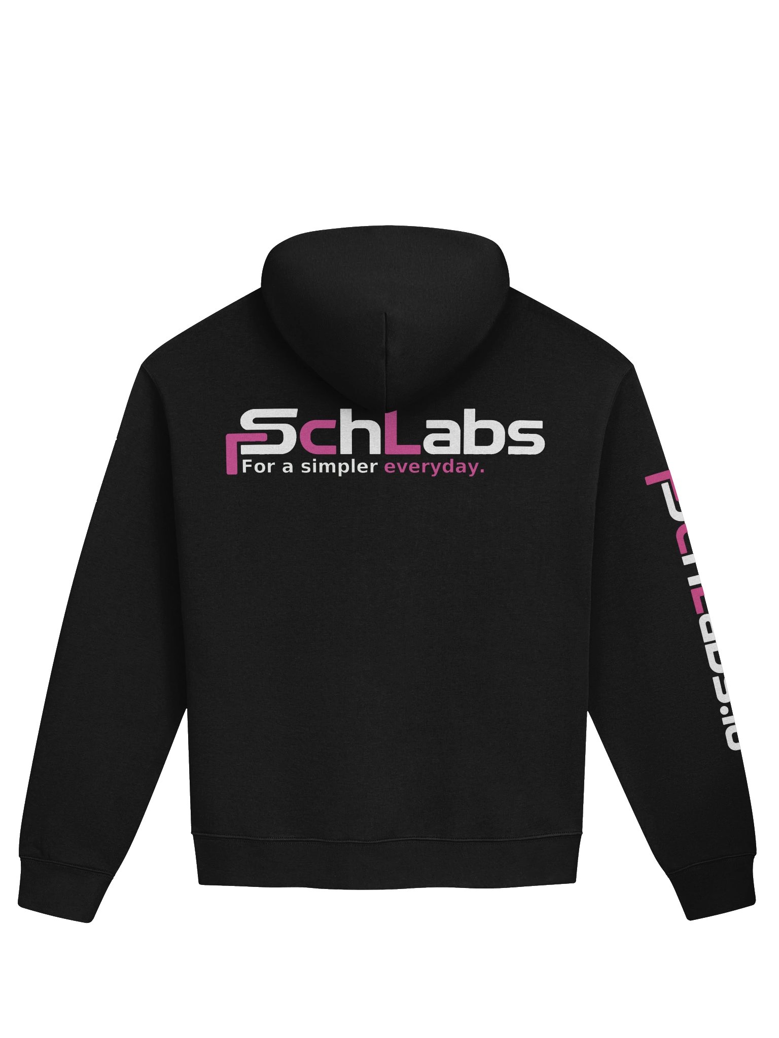 SchLabs Signature Hoodie — Pink & White product image (2)